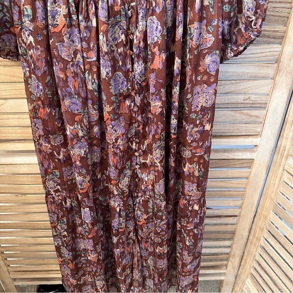 Astr Arlette Floral Maxi Dress size L - Picture 7 of 11